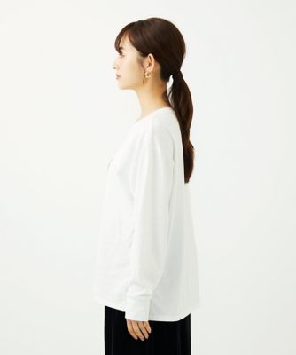 小さいサイズ】刺繍ロゴデザイン コットンロンT／洗える | MK MICHEL