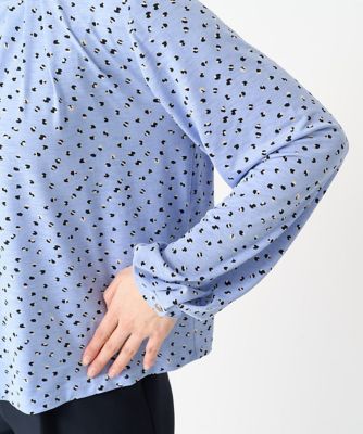 【小さいサイズ】アニマル調ドット柄ジャージーカットソー／洗える