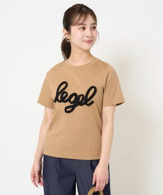 【小さいサイズ】フリンジ刺繍ロゴＴシャツ／洗える