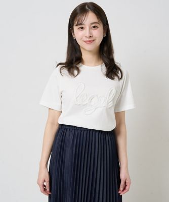 【小さいサイズ】フリンジ刺繍ロゴＴシャツ／洗える