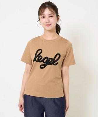 【小さいサイズ】フリンジ刺繍ロゴＴシャツ／洗える