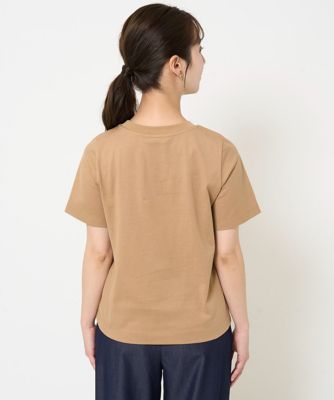 【小さいサイズ】フリンジ刺繍ロゴＴシャツ／洗える