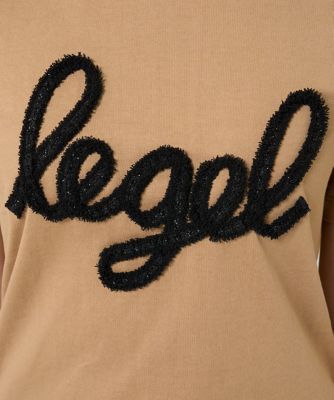 【小さいサイズ】フリンジ刺繍ロゴＴシャツ／洗える