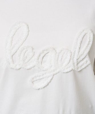 【小さいサイズ】フリンジ刺繍ロゴＴシャツ／洗える