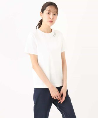 【小さいサイズ】刺繍ロゴＴシャツ／接触冷感／ＵＶカット／洗える