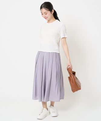【小さいサイズ】フクレシャーリングカットソー／ＵＶカット／洗える