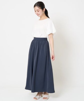 【小さいサイズ】バルーンスリーブカットソー／接触冷感／洗える