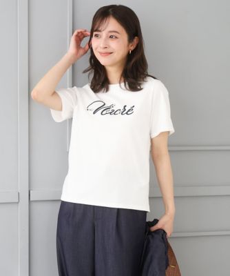 小さいサイズ】ビーズ刺繍ロゴTシャツ／洗える | MK MICHEL KLEIN
