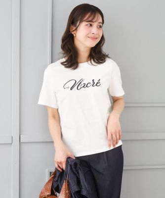 小さいサイズ】ビーズ刺繍ロゴTシャツ／洗える | MK MICHEL KLEIN