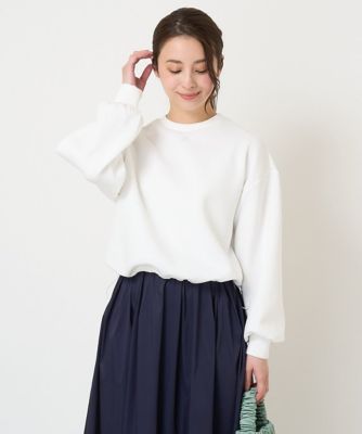 ＜MK MICHEL KLEIN（Women/小さいサイズ）＞【小さいサイズ】ドロストヘムダンボールカットソー／洗える