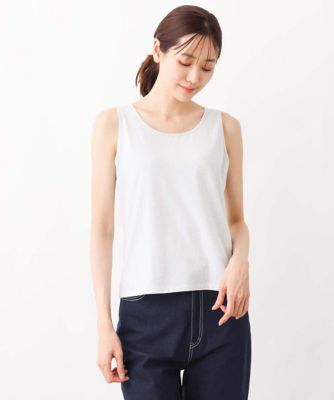 ＜MK MICHEL KLEIN（Women/小さいサイズ）＞【小さいサイズ】ラメタンクトップ／接触冷感／洗える