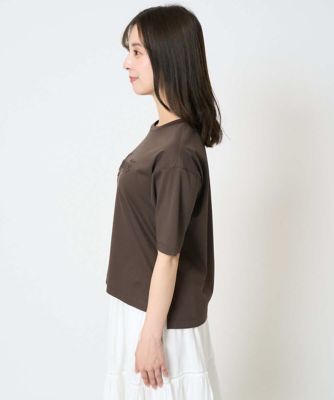 【小さいサイズ】リラックスシルエット　ロゴＴシャツ／接触冷感／洗える