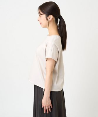 【小さいサイズ】裾ドロストデザインカットソー／接触冷感／洗える