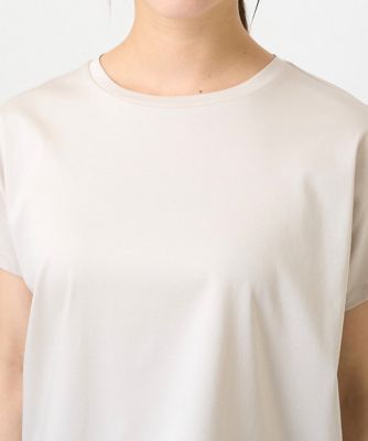 【小さいサイズ】裾ドロストデザインカットソー／接触冷感／洗える