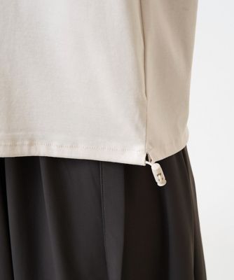 【小さいサイズ】裾ドロストデザインカットソー／接触冷感／洗える