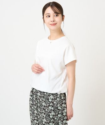 ＜MK MICHEL KLEIN（Women/小さいサイズ）＞【小さいサイズ】裾ドロストデザインカットソー／接触冷感／洗える