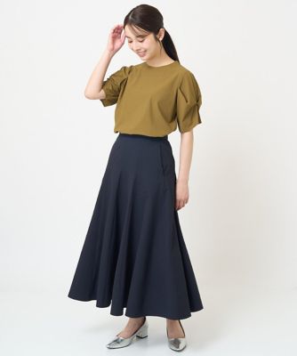 【小さいサイズ】タックスリーブカットソー／接触冷感／速乾／洗える