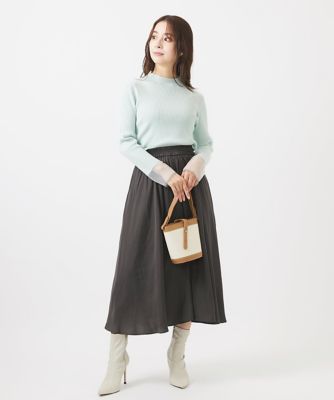 【小さいサイズ】起毛サテンガウチョパンツ／洗える
