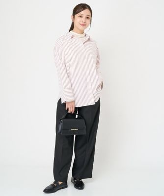 【小さいサイズ】サスペンダー付きワイドパンツ（チェック・無地）／２ｗａｙ／洗える