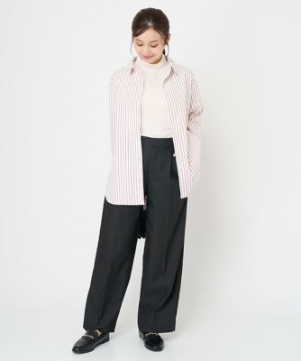 【小さいサイズ】サスペンダー付きワイドパンツ（チェック・無地）／２ｗａｙ／洗える