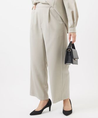 MK ミッシェルクラン（MK MICHEL  ）/【小さいサイズ】ツイルセミワイドパンツ/洗える 小さいサイズ】ツイルセミワイドパンツ／洗える | MK MICHEL KLEIN