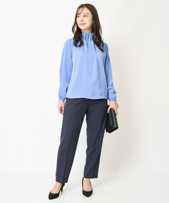 【小さいサイズ】裏起毛テーパードパンツ（無地・チェック）／洗える