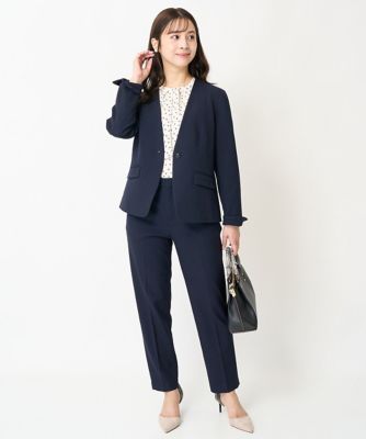 【小さいサイズ】裏起毛テーパードパンツ（無地・チェック）／洗える