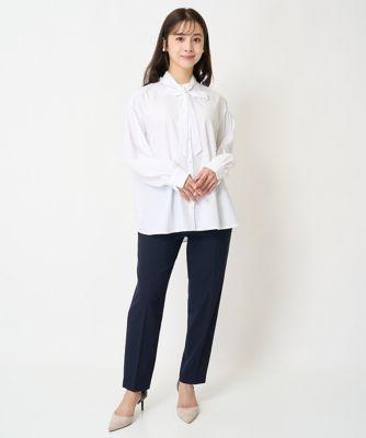 【小さいサイズ】裏起毛テーパードパンツ（無地・チェック）／洗える