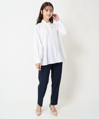 【小さいサイズ】裏起毛テーパードパンツ（無地・チェック）／洗える
