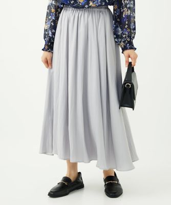 MK MICHEL KLEIN（Women/小さいサイズ）/エムケーミッシェルクラン 起毛サテンガウチョパンツ/洗濯機で洗える 91ライトグレー パンツ・ズボン【三越伊勢丹/公式】