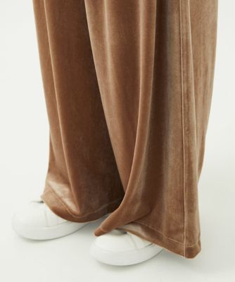 小さいサイズ】スノーベロア ワイドパンツ／洗える | MK MICHEL KLEIN