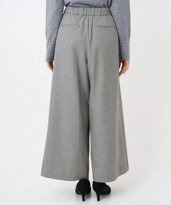 小さいサイズ】千鳥柄ガウチョパンツ／洗える | MK MICHEL KLEIN