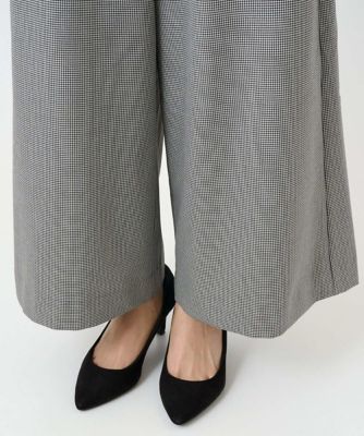 小さいサイズ】千鳥柄ガウチョパンツ／洗える | MK MICHEL KLEIN