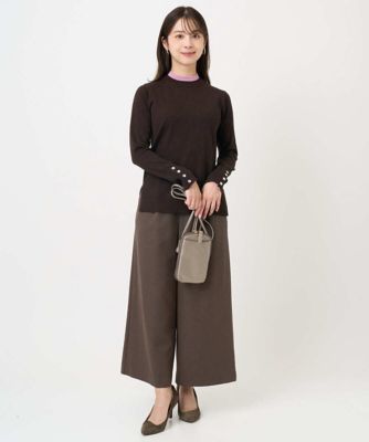 MK ミッシェルクラン（MK MICHEL  ）/【小さいサイズ】千鳥柄ガウチョパンツ/洗える 小さいサイズ】千鳥柄ガウチョパンツ／洗える | MK MICHEL KLEIN