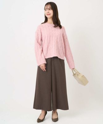 小さいサイズ】千鳥柄ガウチョパンツ／洗える | MK MICHEL KLEIN