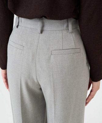 小さいサイズ】ツイード調両面起毛ワイドパンツ／洗える | MK MICHEL