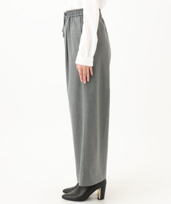 小さいサイズ】裏起毛ワイドストレートプルオンパンツ／洗える | MK