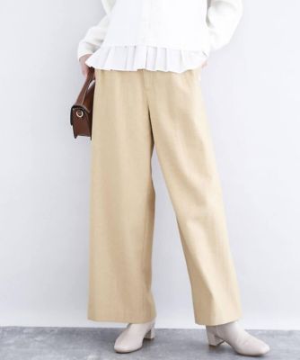 ＜MK MICHEL KLEIN（Women/小さいサイズ）＞カラーツイードワイドパンツ／洗える