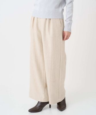 小さいサイズ】カラーツイードワイドパンツ／洗える | MK MICHEL KLEIN
