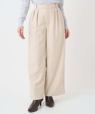 小さいサイズ】カラーツイードワイドパンツ／洗える | MK MICHEL KLEIN