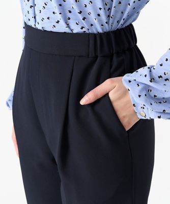 【小さいサイズ】ベーシックテーパードパンツ／制菌加工／洗える