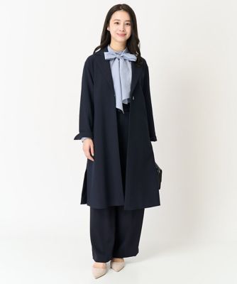 【小さいサイズ】ハイウエストワイドパンツ／撥水加工／洗える