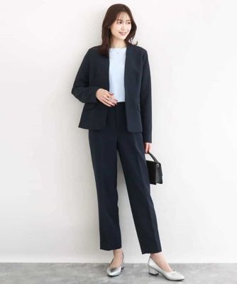 小さいサイズ】ダブルクロス テーパードパンツ／セットアップ対応／防