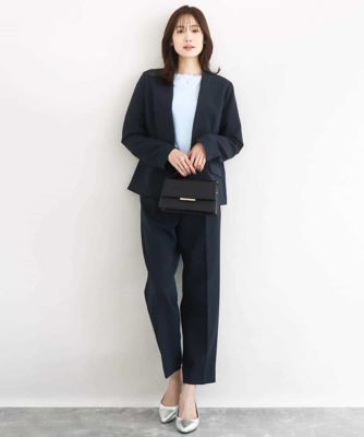 小さいサイズ】ダブルクロス テーパードパンツ／セットアップ対応／防