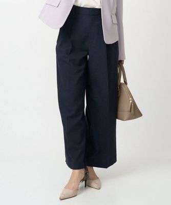 小さいサイズ】2タックストレートワイドパンツ／洗える | MK MICHEL
