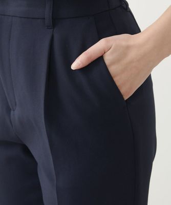 【小さいサイズ】ベーシックテーパードパンツ／制菌加工／洗える