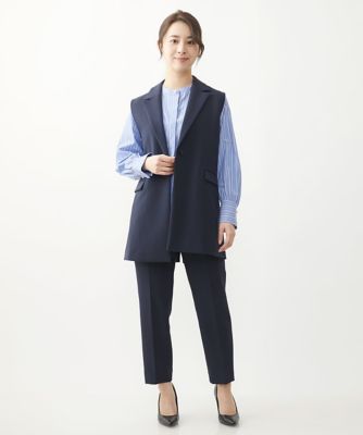 【小さいサイズ】ベーシックテーパードパンツ／制菌加工／洗える