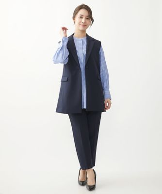 【小さいサイズ】ベーシックテーパードパンツ／制菌加工／洗える