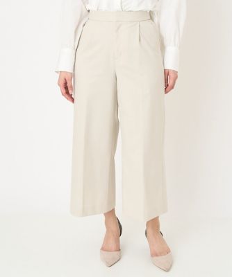 ＜MK MICHEL KLEIN（Women/小さいサイズ）＞【小さいサイズ】ストレッチワイドクロップドパンツ／洗える