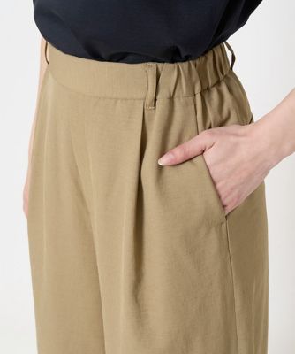 小さいサイズ】ドライリネンライクワイドパンツ／洗える | MK MICHEL